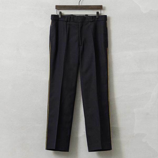 実物 USED フランス軍 ALPINE HUNTER イエロー サイドライン ワンタック ウール ...