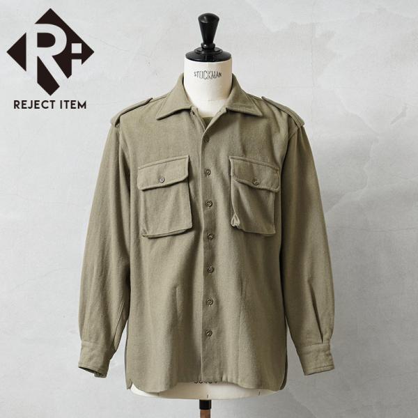 リジェクト 訳あり品 実物 USED イタリア軍 ウール フランネルシャツ【クーポン対象外】【I】