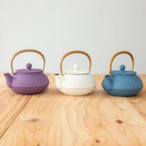 南部鉄器 カラーポット 岩鋳製 南部鉄器 急須 マロン iwachu