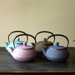 南部鉄器 急須 5型アラレ カラーポット iwachu 岩鋳