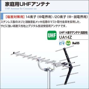 DXアンテナ 家庭用UHFアンテナ 塩害対策用 14素子(中電界用) UA14Z｜waiwai-d