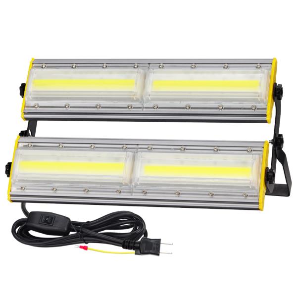 【即納】4台 LED 投光器 200W 32500LM スイッチ付き AC80-150V 昼光色 6...