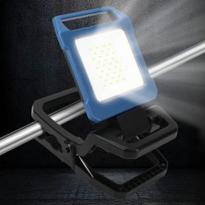 即納!充電式 LEDライト クリップ 式 LED 投光器 昼光色 ワークライト 2段階調光 屋外 作業ライト クリップライト USB充電 省エネ IP65防水 IK07防衝撃