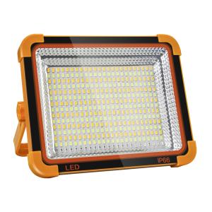 即納！充電式 LED 投光器 150W 集魚灯 作業灯 防災 非常用 避難 地震  15000mAh 高輝度 無段階調光 ソーラー充電とUSB充電 薄型 戸外照明 IP66防水 1年保証