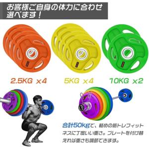 即納 ダンベルプレート ラバー バーベル ダン...の詳細画像5