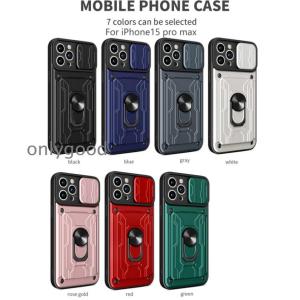 iphone 15 14　13 iphone pro max 背面型 リング付き スタンド機能 カード収納 おしゃれ スライド式 耐衝撃 落下防止 全面保護 傷防止 アイフォン 携帯カバー