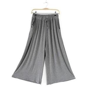 セール ガウチョパンツ ワイドパンツ レディー...の詳細画像2