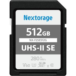 Nextorage ネクストレージ 国内メーカー 512GB UHS-II V60 SDXCメモリーカード｜waizuyh