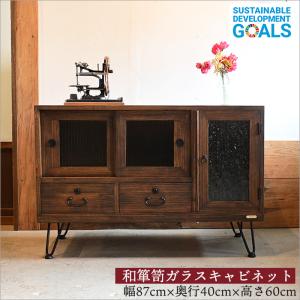 木製棚　アンティーク家具　古民家 迫力 一間 朱の引戸食器棚 日本製 古民家 整理棚 アンティーク