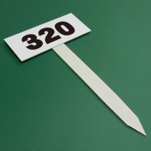 T型 T字 駐車場ナンバープレート 3桁まで 板部分W210×H95〜97mm