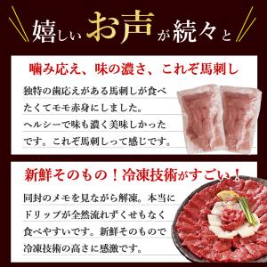 馬刺し 赤身 モモ 500g 味の濃い人気部位...の詳細画像5