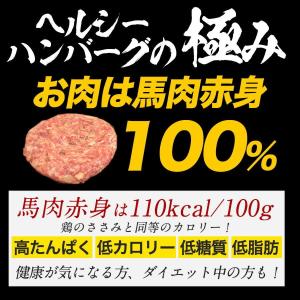 ヘルシー 馬肉 ハンバーグ 1個 〈1個=約8...の詳細画像5