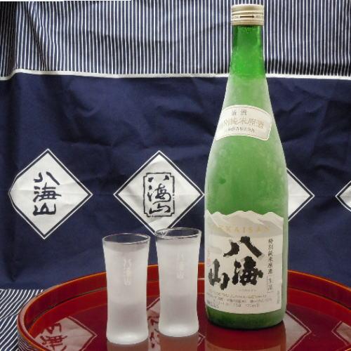 八海山 特別純米原酒 720ml と専用グラス 日本酒