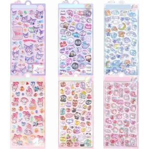 「6枚セット」 ぷくぷくシール 3dシール 手...の詳細画像2