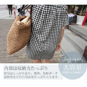 かごバッグ トートバッグ レディース 編み込み...の詳細画像4