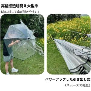 ビニール傘 水鉄砲の傘 傘 透明 水スプレー ...の詳細画像2