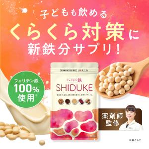 【アウトレット：賞味期限2026年11月末】鉄分サプリ 鉄分不足 鉄分 補給 フェリチン鉄 ヘム鉄 サプリ サプリメント フェリチン鉄SHIDUKE 和漢の森