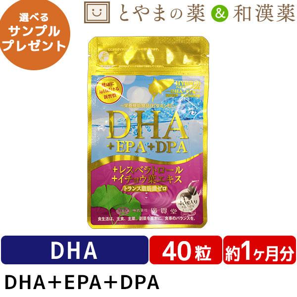 DHA+EPA+DPA+イチョウ葉エキス 40粒 イチョウ葉 ビタミンe タブレット 健康食品 健康...