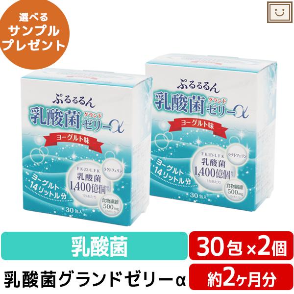 あすつく 送料無料 乳酸菌グランドゼリーα 30包 2個セット 広栄ケミカル 乳酸菌 人由来 ラクト...