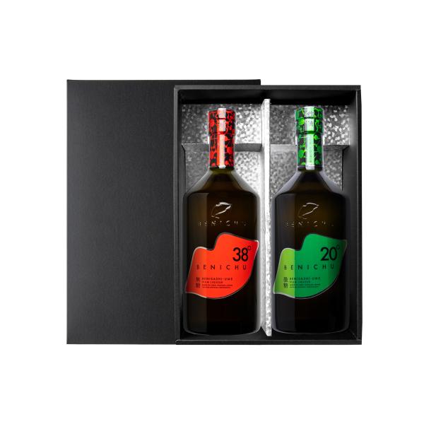 甘くない梅酒BENICHU飲み比べセット（750ml）　無糖と微糖　ベニチュー　若狭　福井　紅映梅　...