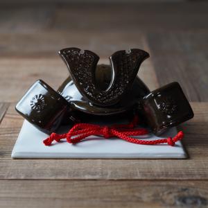 錦彩 土鈴 こいのぼり ペア 節句飾り 鯉のぼり 陶器 コンパクト 小さめ