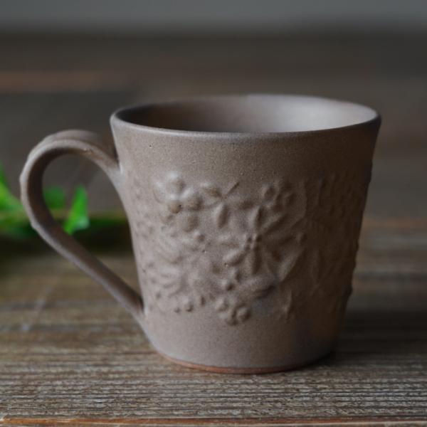 kukka (クッカ) マグカップ ココア 益子焼 ナチュラル おしゃれ 茶色 灰色 ギフト お家カ...