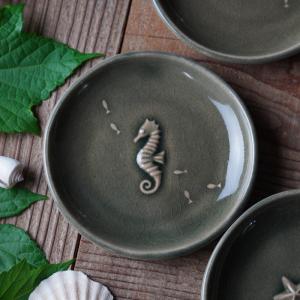 魚型 小皿 豆皿 和食器 しょうゆ小皿 fish plate mini ホワイト