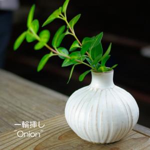 剣山がいらない！お手軽一輪挿し【楕円】 kinari 益子焼 わかさま陶芸
