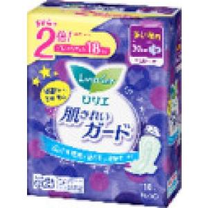 ロリエ　肌きれいガード　夜用　羽つき　１８コ入