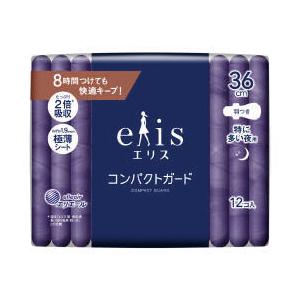 エリスコンパクトガード（特に多い夜用）360羽つき 12枚