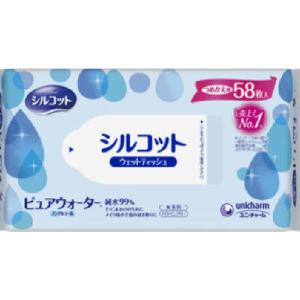 シルコット ピュアウォーターウェットティッシュ外出用 28枚 : 春