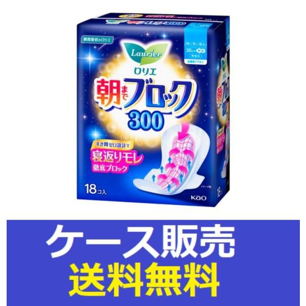 （1ケース販売）「ロリエ　朝までブロック　３００　１８コ入」　12個の詰合せ