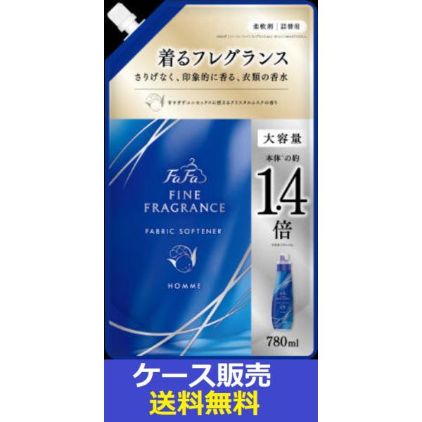 （1ケース販売）「ファーファ　ファインフレグランス　オム　詰替　７８０ｍｌ」　12個の詰合せ