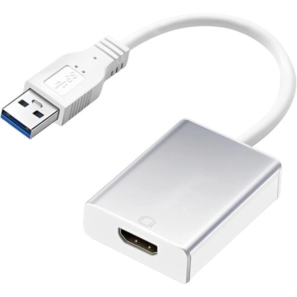 「2022 改良型」USB HDMI 変換アダプタ usbディスプレイアダプタ 使用簡単 安定出力 ...