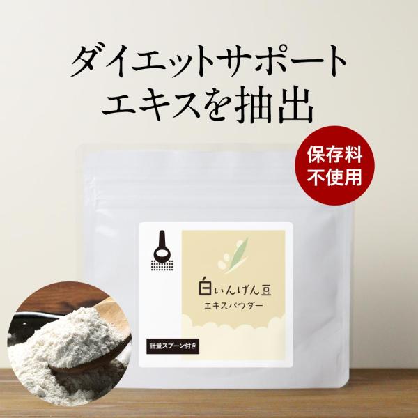 いんげん パウダー 白いんげん豆 エキス 50g 粉末 食べることが大好きな方をサポート ダイエット...