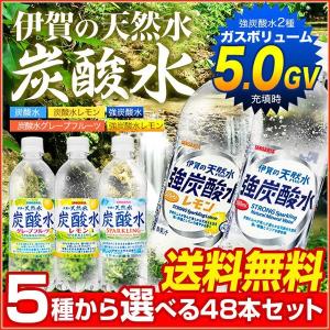 ★完売★　強炭酸水　炭酸水　レモン　グレープフルーツ　選べる　248本　500mlPET×48本　天然水炭酸水　 宅配便A