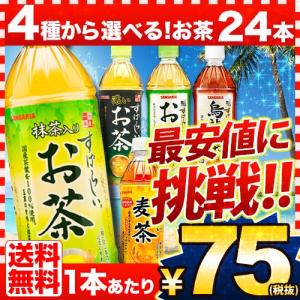 お茶 すばらしいお茶シリーズ サンガリア 500mlペットボトル×24本　4種類から選べる 選べる福袋 近畿A 宅配便B