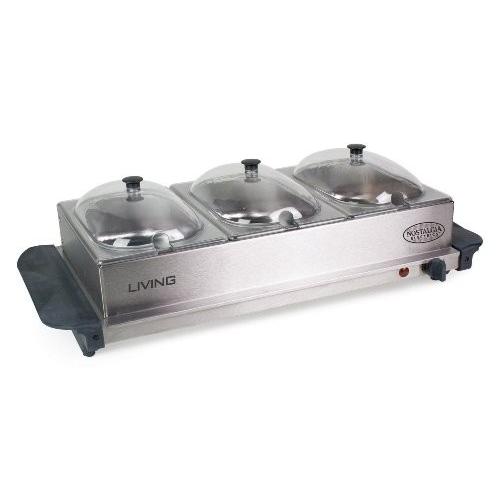 Living by Nostalgia BCD332 3-Station Mini Buffet S...