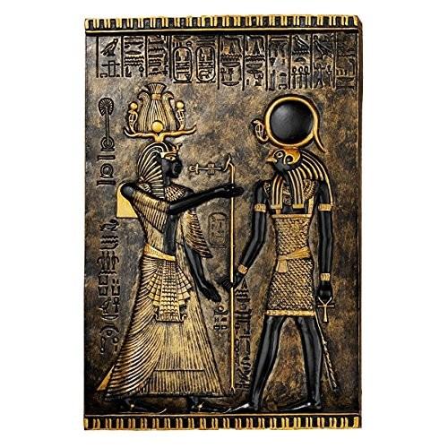 古代 エジプト 太陽の神 ホルス 神殿の石碑 彫刻 置物