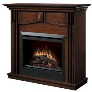 Dimplex Holbrook DFP4765BW Traditional Electric Fireplace Mantle with 23-Inch Firebox, Burnished W｜wakiasedry