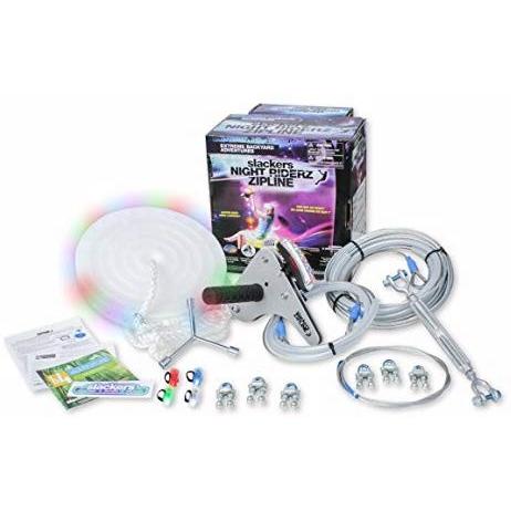 夜のジップライン走行★SLA.500　100フィート　ジップラインアドベンチャーキット　ナイトライダ...