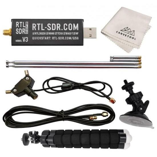 RTL-SDR Blog V3 R860 ブラック RTL2832U 1PPM TCXO HF バイ...