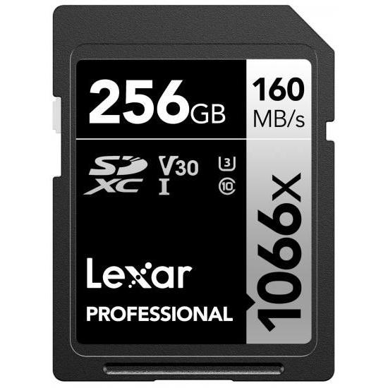 Lexar 256GB Professional 1066x SDカード UHS-I C10 U3 ...