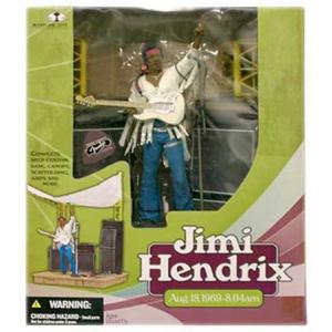 Jimi Hendrix の8インチアクションフィギュア ギター付き Guitar Hero ジミ・ヘンドリックス・8インチ・レトロフィギュア