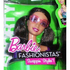 Barbie バービー Fashionista Swappin' Styles! Sporty Swap Head