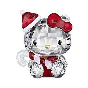 スワロフスキー SWAROVSKI クリスタル フィギュア Hello Kitty Santa (ハ...