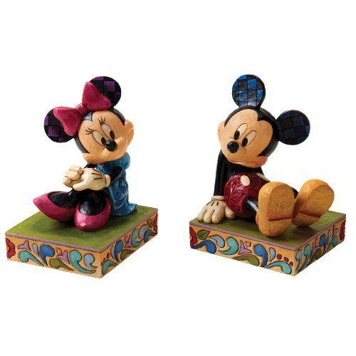 Traditions by Jim Shore Mickey and Minnie Bookends...