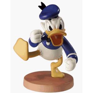 ドナルドダック　木彫りの置物 ANRI ドナルド・ダック 木彫りドール 人形 フィギュアリン 特大サイズ