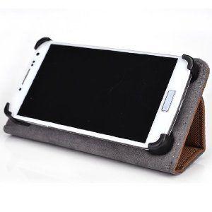 Brown - Kroo Smart Accord Case with Built-in Stand fits Prestigio MultiPhone 4500 Duo おもちゃ｜wakiasedry