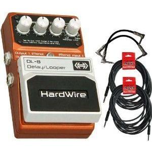 Hardwire DL-8 Delay/Looper Pedal with 4 Free Cables